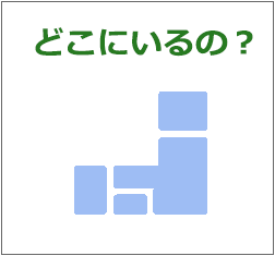 どこにいるの?